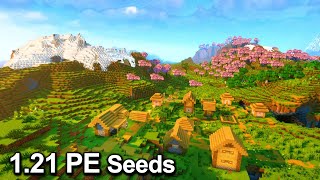 TOP 3 BEST MINECRAFT 1212 PE SEEDS BEDROCK Seeds Minecraft 1212 Bedrock [upl. by Nameerf470]