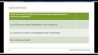 Webinar quotFördermittel für Projekte in der EZquot Haus des Stiftens gGmbH [upl. by Atima]