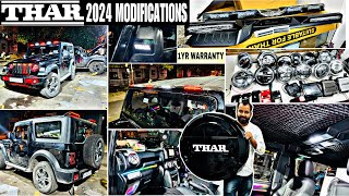 Highly Modified Thar 2024  Thar 2024 modification 🤩 Thar modification with Price 😱 [upl. by Popelka]