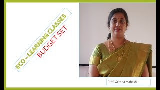 Budget set II PUC ECONOMICS Kannada [upl. by Kernan]