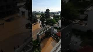 Visuals from flooded apartment on Varthur Panathur road from Bengaluru bengalururains [upl. by Anirrak]