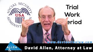 David Allen Legal Tuesday Working While Receiving Social Security Disability Payments [upl. by Edythe]