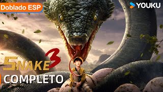 Película Doblada al Español Serpientes 3  Gigante serpiente y dinosaurio  AcciónAventuraTerror [upl. by Tiebold]