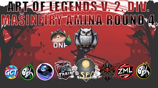 ART OF LEGENDS 2 DIV MAŠINFÍRY AMINA 4 KOLO 5 SEZÓNY [upl. by Ellyn752]