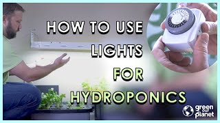 How To Use Lights For Hydroponics [upl. by Araeic]