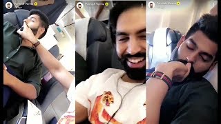 Parmish Verma Fun with Sukhan Verma in Flight [upl. by Rainwater]