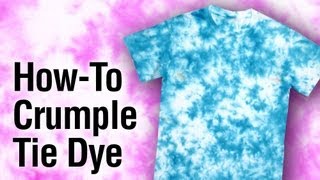 Tulip TieDye Crumple Technique How To [upl. by Dahc]