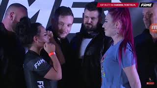 Marta Linkiewicz VS Esmeralda Godlewska Face to Face ważenie i wywiad [upl. by Electra]