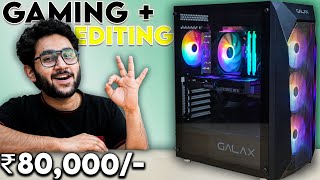 Building A BudgetFriendly PC For Content Creators amp Gamers  Rs80k PC Build [upl. by Ananna]