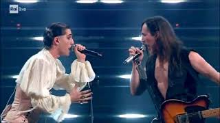 Maneskin ft Manuel Agnelli  Amandoti  Esibizione Sanremo 2021 [upl. by Dilahk]