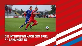 Die Interviews nach dem Spiel TSV Steinbach Haiger  Bahlinger SC [upl. by Walczak]