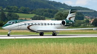 BRAND NEW Gulfstream G700 Landing at Bern Switzerland [upl. by Ressay862]