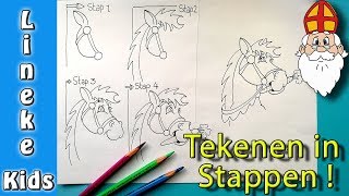 Teken AMERIGO tekening voor Sinterklaas in stappen [upl. by Reisman621]