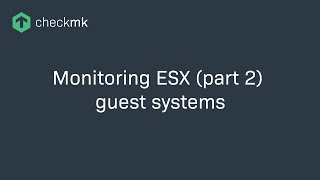 7 Monitoring von ESX Gastystemen [upl. by Alyag45]