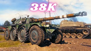 38K Spot  Damage with Panhard EBR 105  18K amp EBR 105  20K World of Tanks Replays [upl. by Ahsitneuq475]