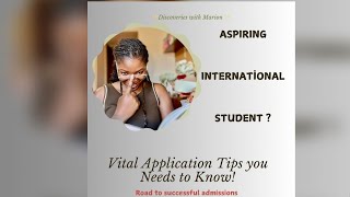 MUST KNOW Universal application tips for students  Road to becoming an international student 👨‍🎓👩‍🎓 [upl. by Damle]