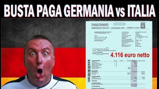 Confronto BUSTA PAGA GERMANIA vs ITALIA [upl. by Aer621]