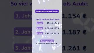 Fachinformatiker Gehalt ENTHÜLLT  Verdiene bis zu 1261€ im 3 Jahr [upl. by Koetke]