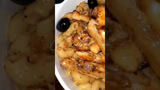 Macaroni with salmon belly 😋 macaroni salmon food pasta cooking cookingvideo shorts [upl. by Ahusoj250]