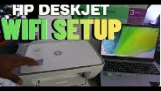 HOW TO SETUPCONNECT HP DESKJET 2800E TO WIFI NETWORK WITH COMPUTER AND PHONE AND PRINT [upl. by Irena375]