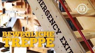 bewegliche Treppe selber bauen Teil 1  Bibliotheksleiter mal anders [upl. by Anisamot]