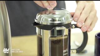 How to Use a Bodum Chambord 4 Cup French Press Coffee Maker  1117116 [upl. by Xirtaeb]