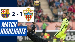 Almería 12 Barcelona  La Liga 2014 Highlights amp Goals ⚽🔥  HD [upl. by Nathanoj]