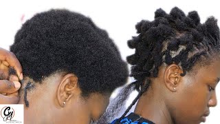 Cant Dreadlock Try The Easiest Technique To Fix Soft Dreadlocks On Short Hair [upl. by Deloris]