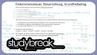 Einkommensteuer Steuerzahlung Grundfreibetrag  Steuerlehre [upl. by Ressler575]