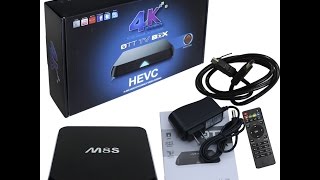 Unboxing M8s Henscoqi HEVC Quad Core Tv Box 4K Amazon [upl. by Robb]