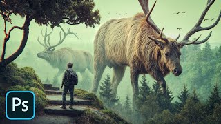 quotGiant Wildsquot Photo Manipulation  Photoshop Tutorial [upl. by Gayleen]