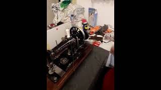 sewing machine Gritzner  how to thread the machine [upl. by Helman63]