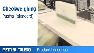 Standard Pusher for Checkweigher – Product – METTLER TOLEDO Product Inspection – EN [upl. by Jonati]