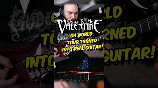 Bullet For My Valentine GH World Tour Memories Scream Aim Fire On Guitar [upl. by Aiset]