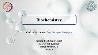 NPTEL Week 6 Assignment Biochemistry Enzyme MechanismHemoglobin and Myoglobin [upl. by Bergen908]