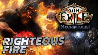 The KING OF FIRE is back  Righteous Fire Chieftain Leaguestarter ft PohxKappa PoE 324 [upl. by Htennek]