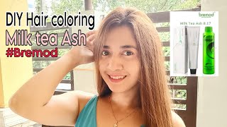 DIY Milk Tea Ash Bremod Hair Color milkteaashhaircolor bremodhaircolor [upl. by Erminia127]