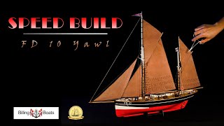 You should MAKE this as your first wood ship model Billing Boats FD10 Yawl 150 Scale [upl. by Houlberg306]