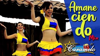 CUMBIAS COLOMBIANAS  ORQUESTA FEMENINA CARAMELO  AMANECIENDO MIX [upl. by Gilman855]