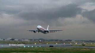 Airbus A300 AeroUnion  Rasante  Aeropuerto Internacional de la Ciudad de Mexico AICM [upl. by Jobye]