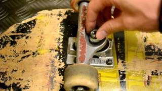 How to change your skateboard bushings [upl. by Corkhill490]