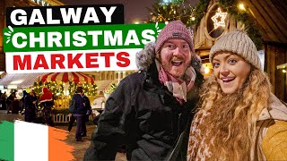 CHRISTMAS on the West Coast of IRELAND  we visit the GALWAY Christmas Markets [upl. by Ahseikram]