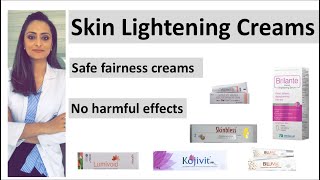 Safe skin lightening creams how to reduce dark spots  best fairness creams  dermatologist [upl. by Lezah221]