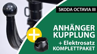 Anhängerkupplung abnehmbar SKODA OCTAVIA III  Westfalia Komplettsatz  Montage von Rameder [upl. by Aliber]