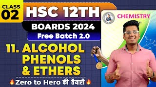 11 Alcohol Phenols amp Ethers Class 02 amp PYQs HSC Board Exam By Abhishek Sir Chemistry asc [upl. by Larine]