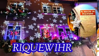 Marché de Noël de Riquewihr Decembre 2021En hiver aussi jolie que lété [upl. by Aitekram]