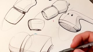 Industrial Design Sketching  How to Sketch with a Pen [upl. by Brawley731]