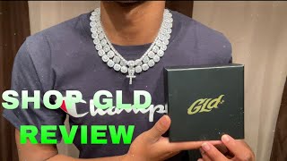 GLD Shop 16 and 18 white gold cluster tennis chain REVIEW [upl. by Pappas]