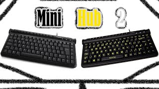 Accuratus Mini Hub 2  USB Mini Multimedia Keyboard with 2 Port USB20 Hub [upl. by Hildegard]