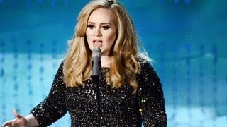 Adele Performs quotSkyfallquot First Time Live at Oscars 2013 [upl. by Alim]